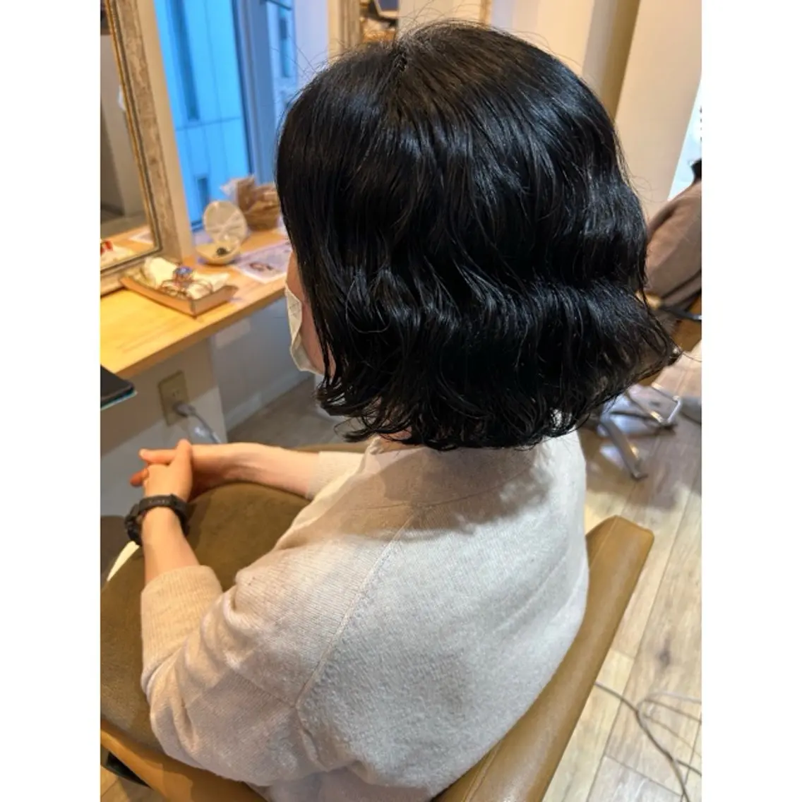 🩵☁️ カット+ケアパーマ+オージュアトリートメント☁️🩵の写真