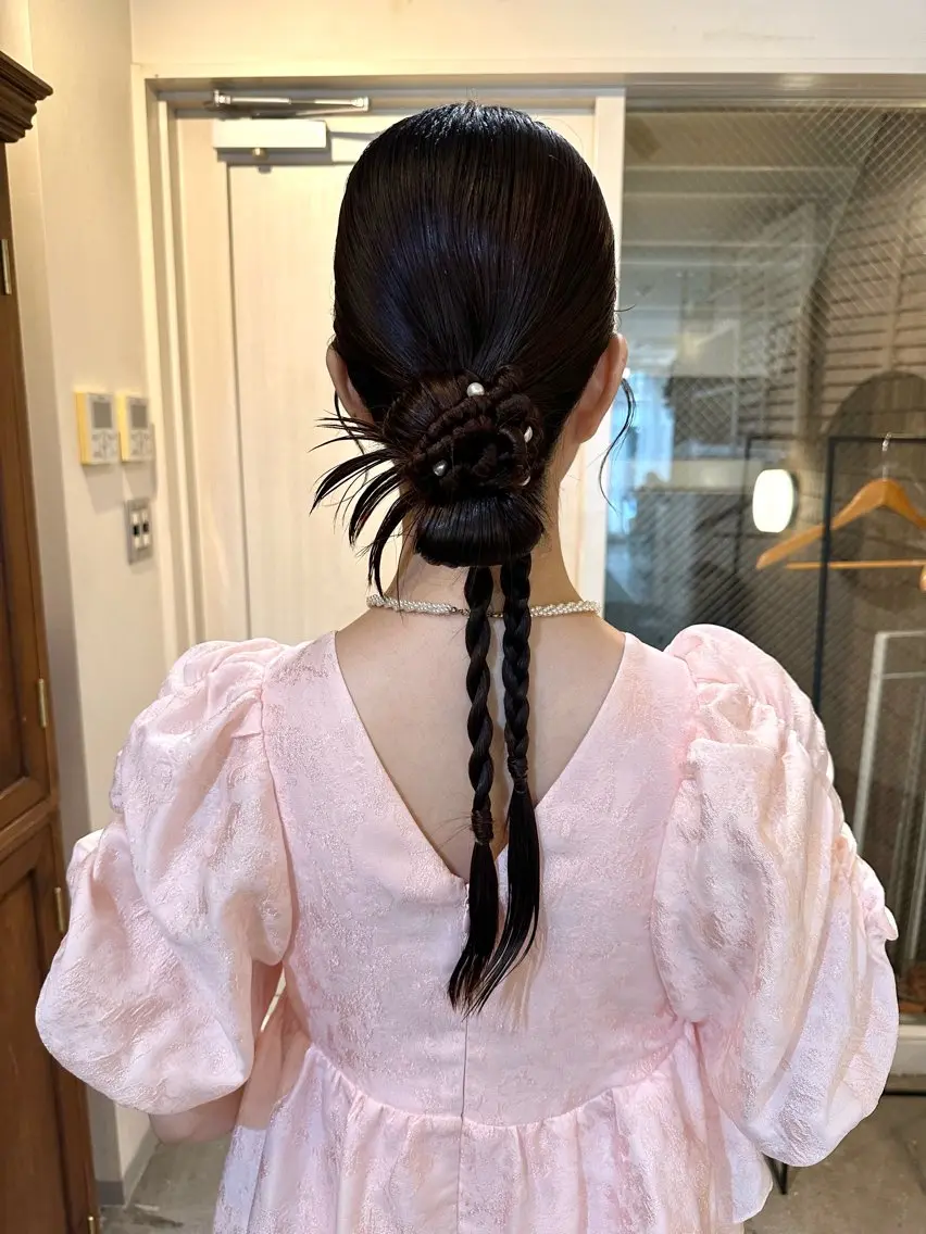 ロング ヘアアレンジ ヘアセット カットモデル募集中 ／HARUKA🎀のヘアスタイル