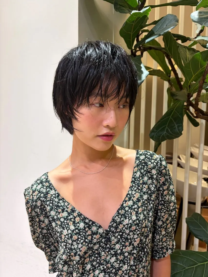 ショート 佐々木 萌衣/ 髪質改善/つやカラーのヘアスタイル