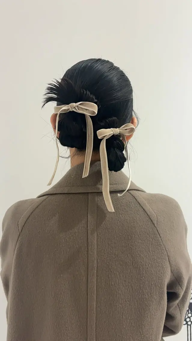 ロング ヘアセット 🩷ダブルカラー/ 暖色カラー🌟るみのヘアスタイル