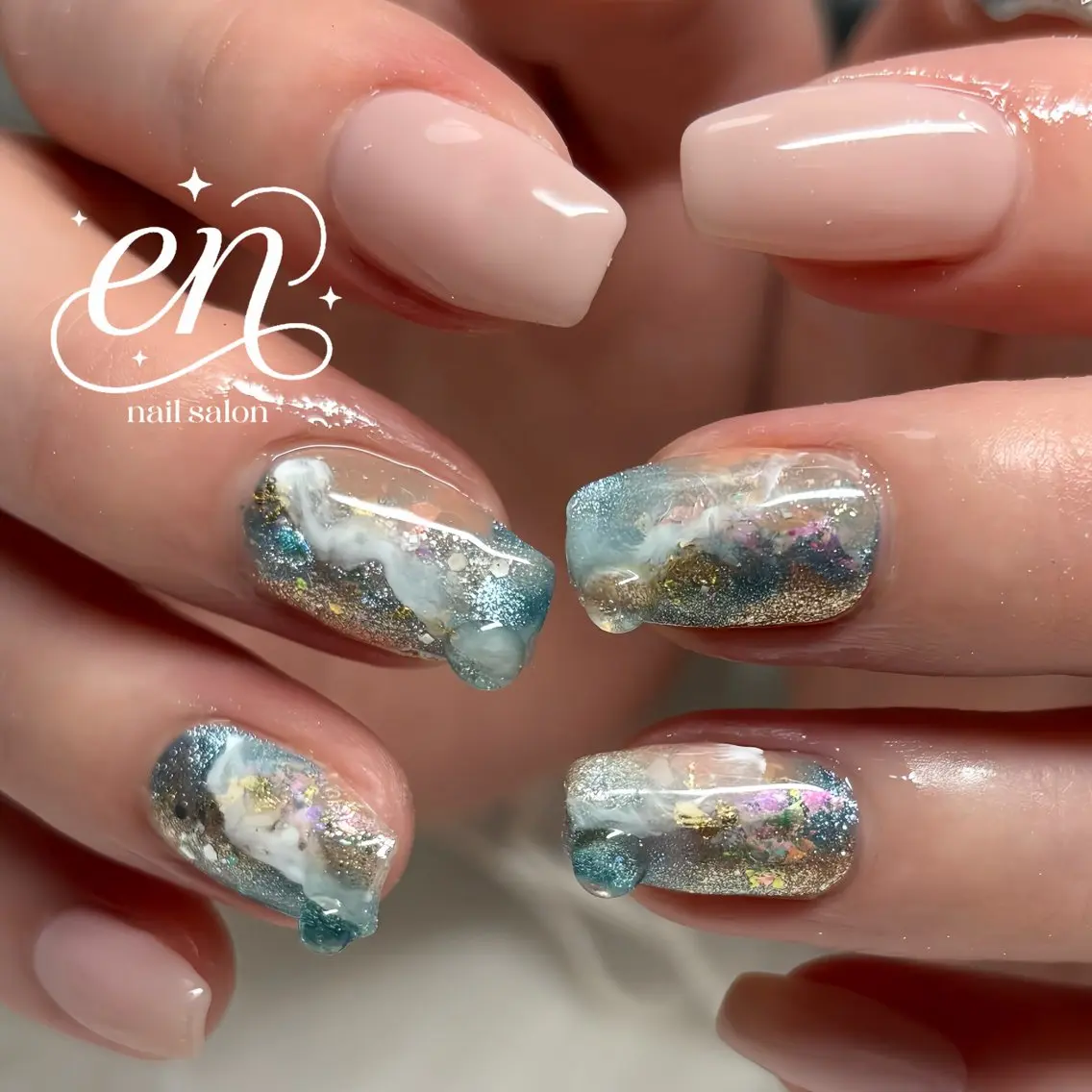 ネイル ジェルネイル メンズネイル ニュアンスネイル パラジェル ショートネイル ハンドネイル en. 渋谷のネイルデザイン