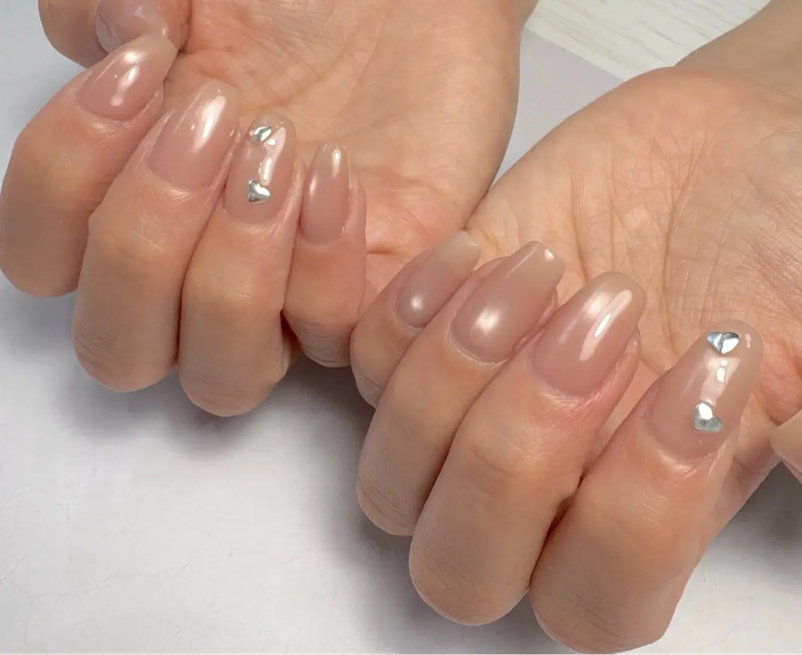 ネイル マグネットネイル オフィスネイル シンプルネイル ハンドネイル Nail Salon noiのネイルデザイン
