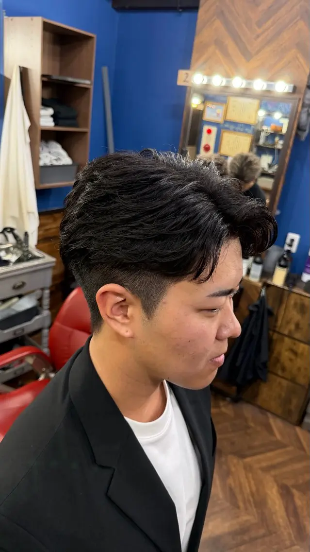 ミディアム ミディアムパーマ カット 🇰🇷韓国風 メンズ/吉田大晴のヘアスタイル