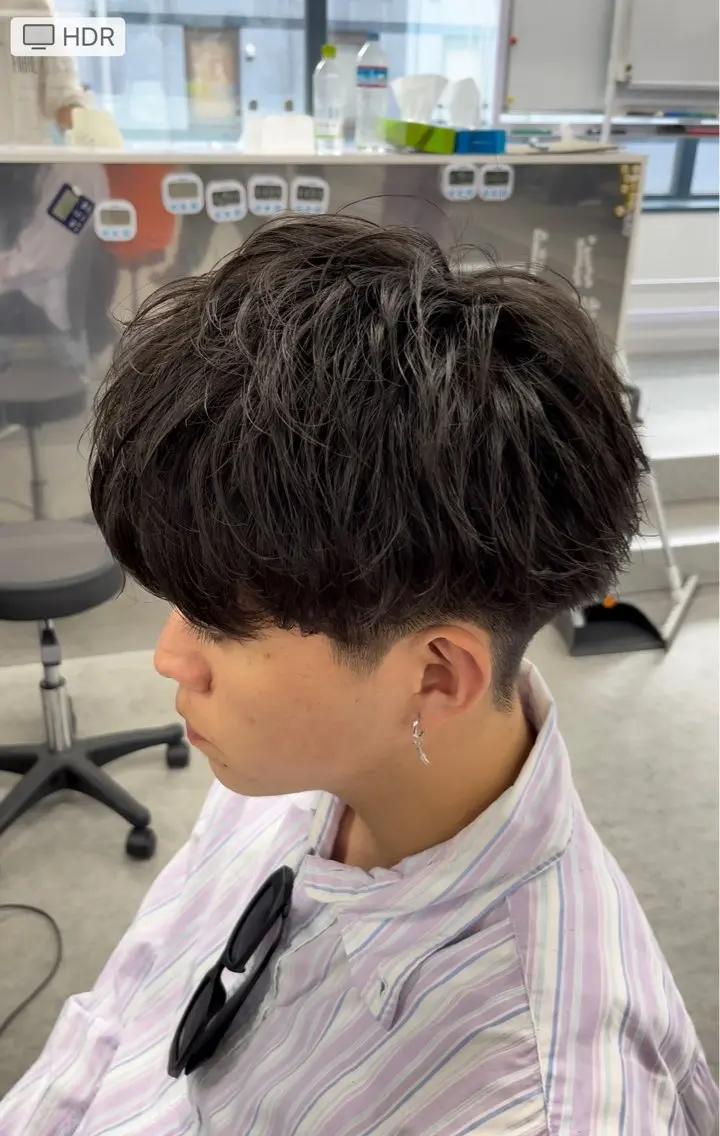 メンズ マッシュ 🔥パーマ特化🔥 優馬のヘアスタイル