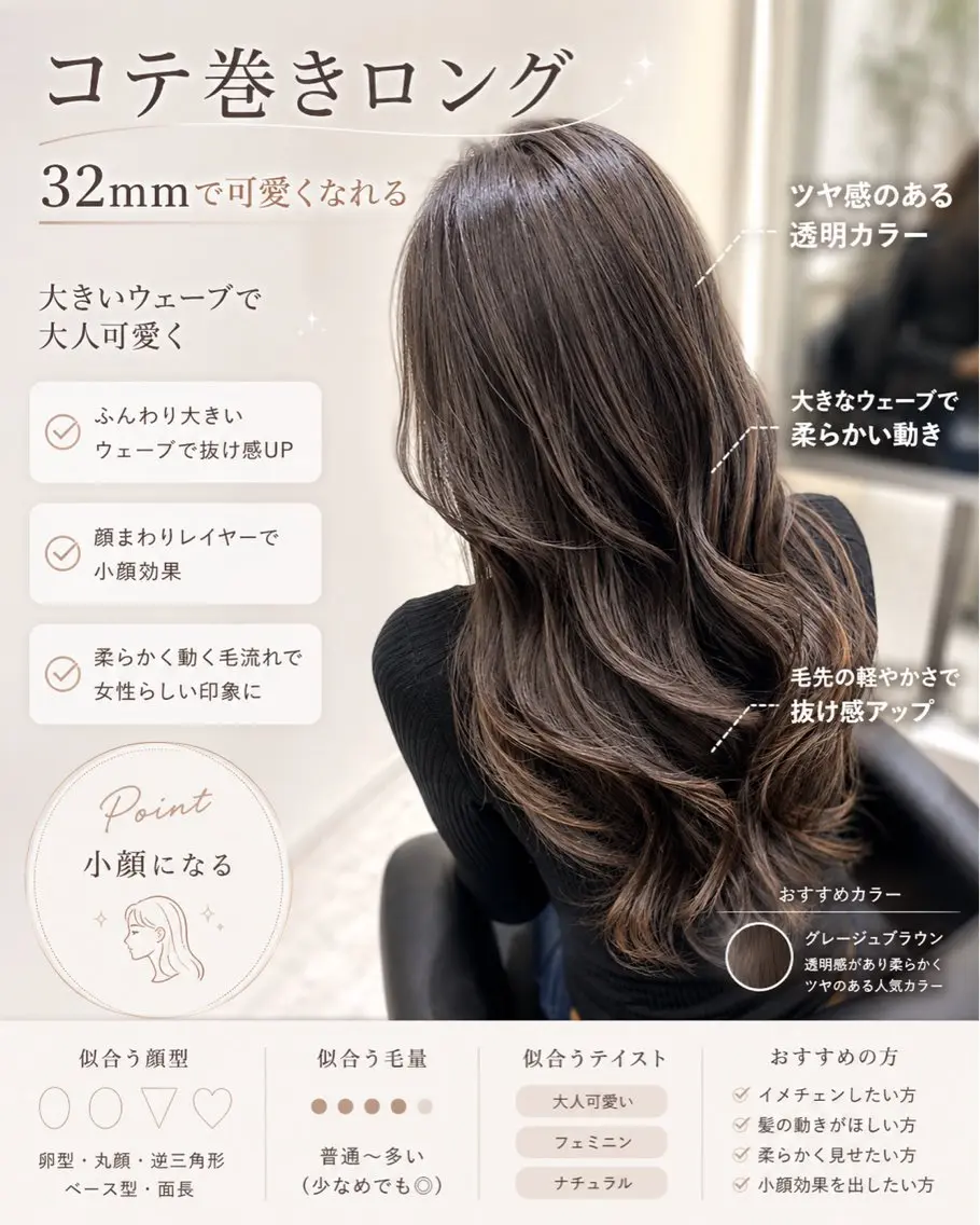 ロング カット ヘアカラー 平田 七海のヘアスタイル