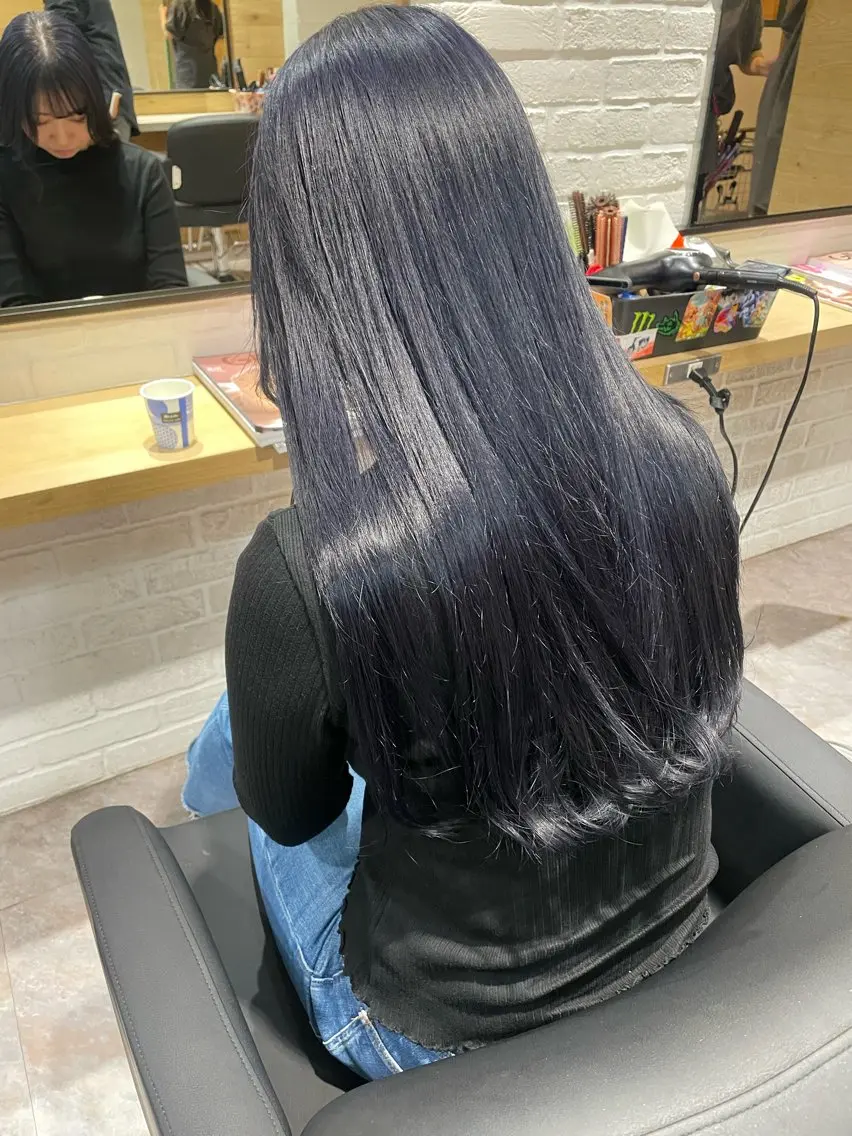 ロング カラー カット ヘアカラー トリートメント hisano / ハイトーン・透明感のヘアスタイル