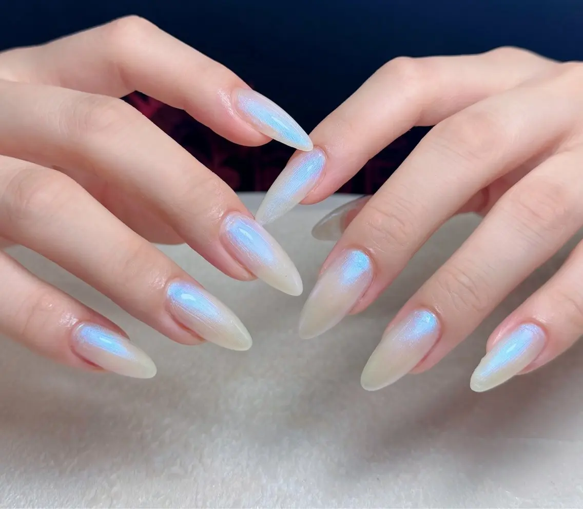 ネイル アートネイル 長さ出し フレンチネイル ジェルネイル ガーリー ハンドネイル 中野駅から2分 MEO NAILのネイルデザイン