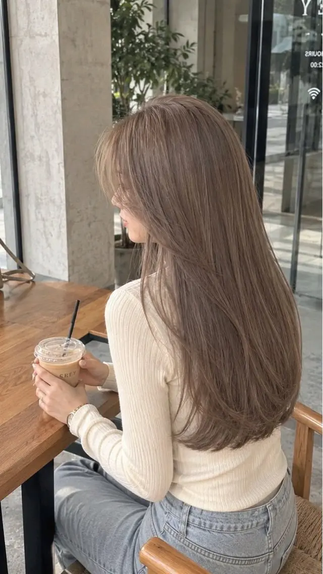 セミロング ヘアカラー 高原 爽箕のヘアスタイル