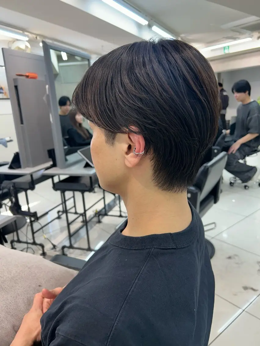 ショート メンズ カルマパーマ メンズパーマ カット パーマ ナチュラル×色気パ ーマ 渋谷/マナミのヘアスタイル