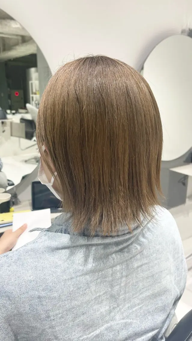 ショート カラー ベージュカラー 髪質改善 WISTERIA P LUS1 ikumiのヘアスタイル