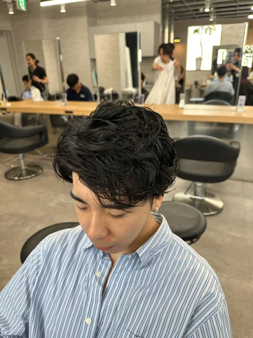 ショート パーマ メンズ 【パーマ率90%】 サエキカズマのヘアスタイル