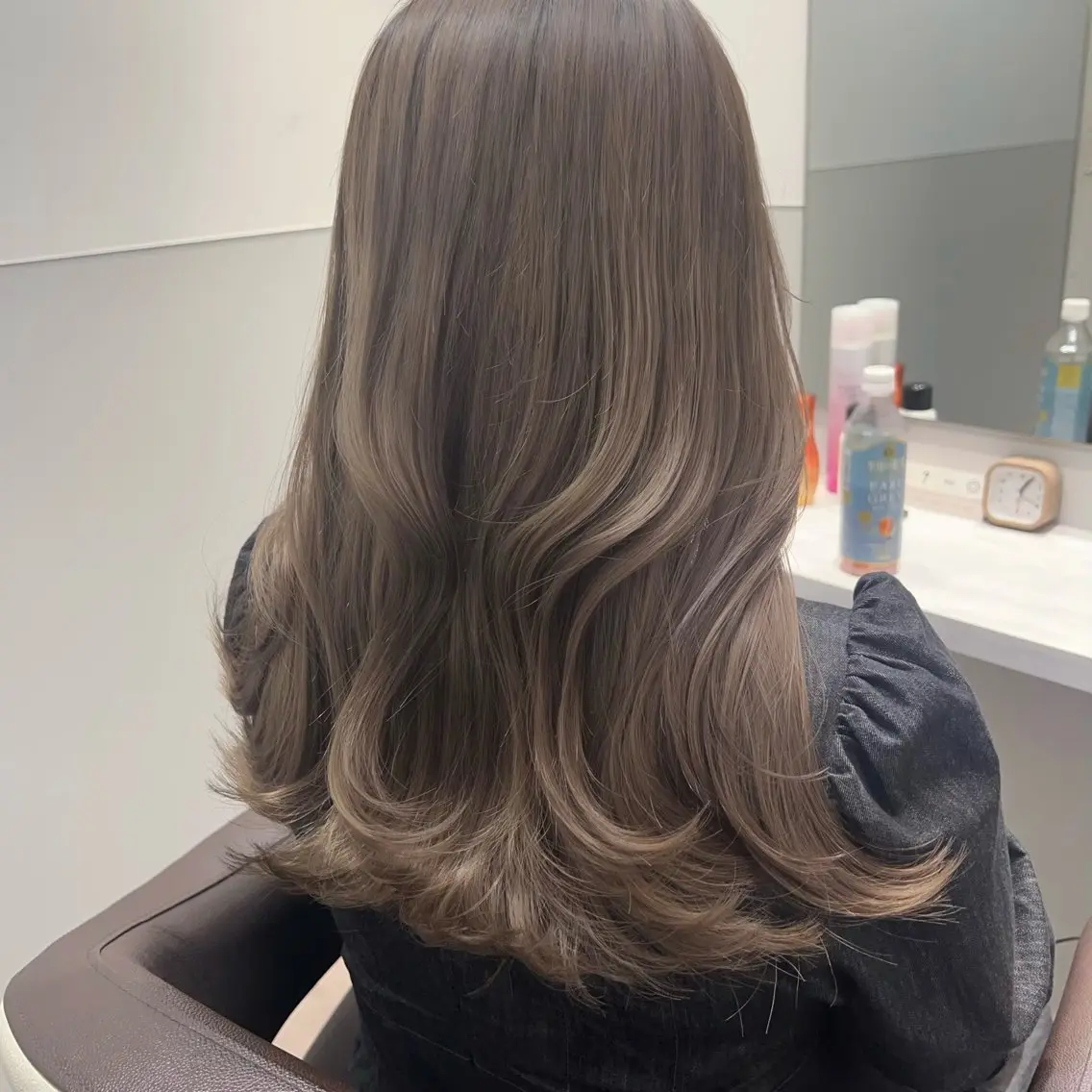 セミロング ヘアカラー トリートメント 韓国モテhair🍑 momoのヘアスタイル