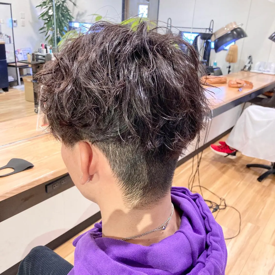 パーマ メンズ 恵口 航造のヘアスタイル