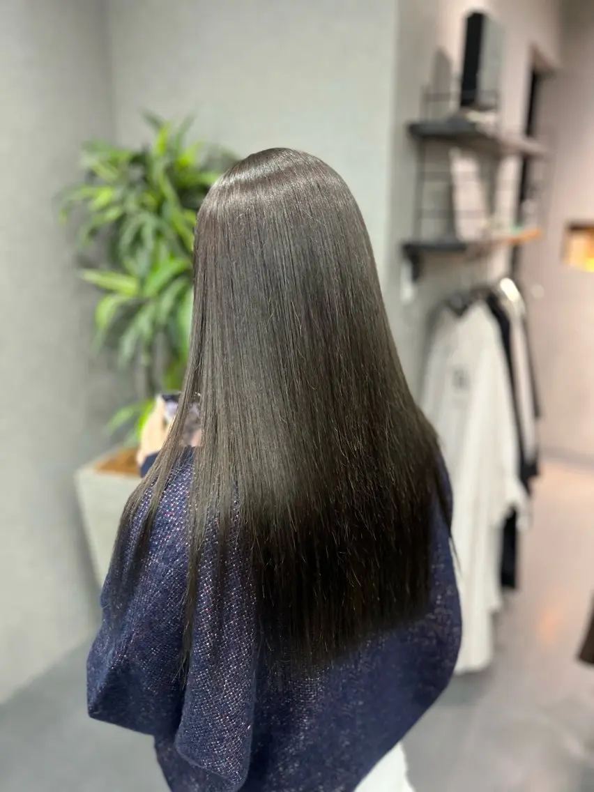 ロング カラー 難波 海のヘアスタイル