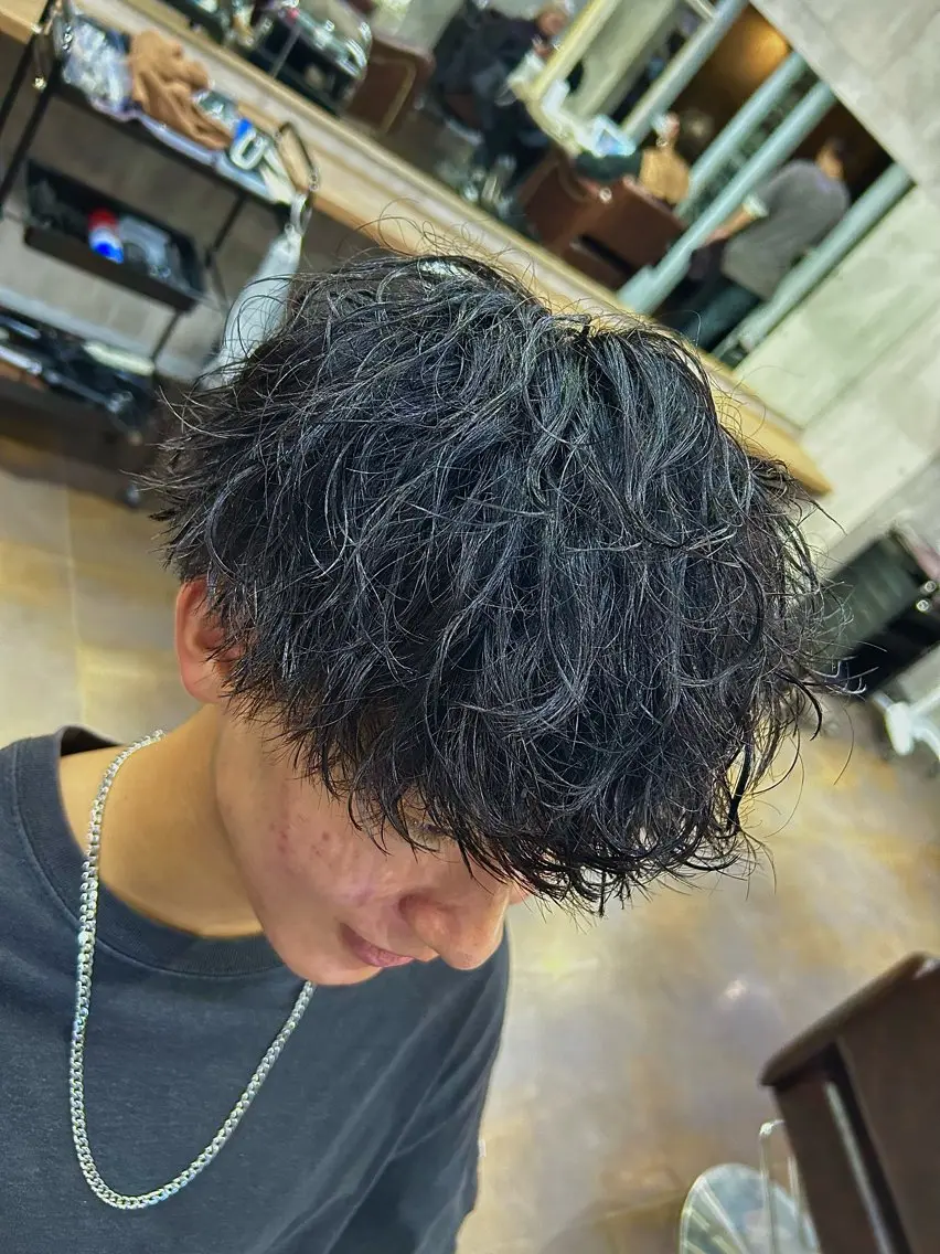 メンズ カット パーマ 👑再現性◎北千住N o.1パーマYutoのヘアスタイル