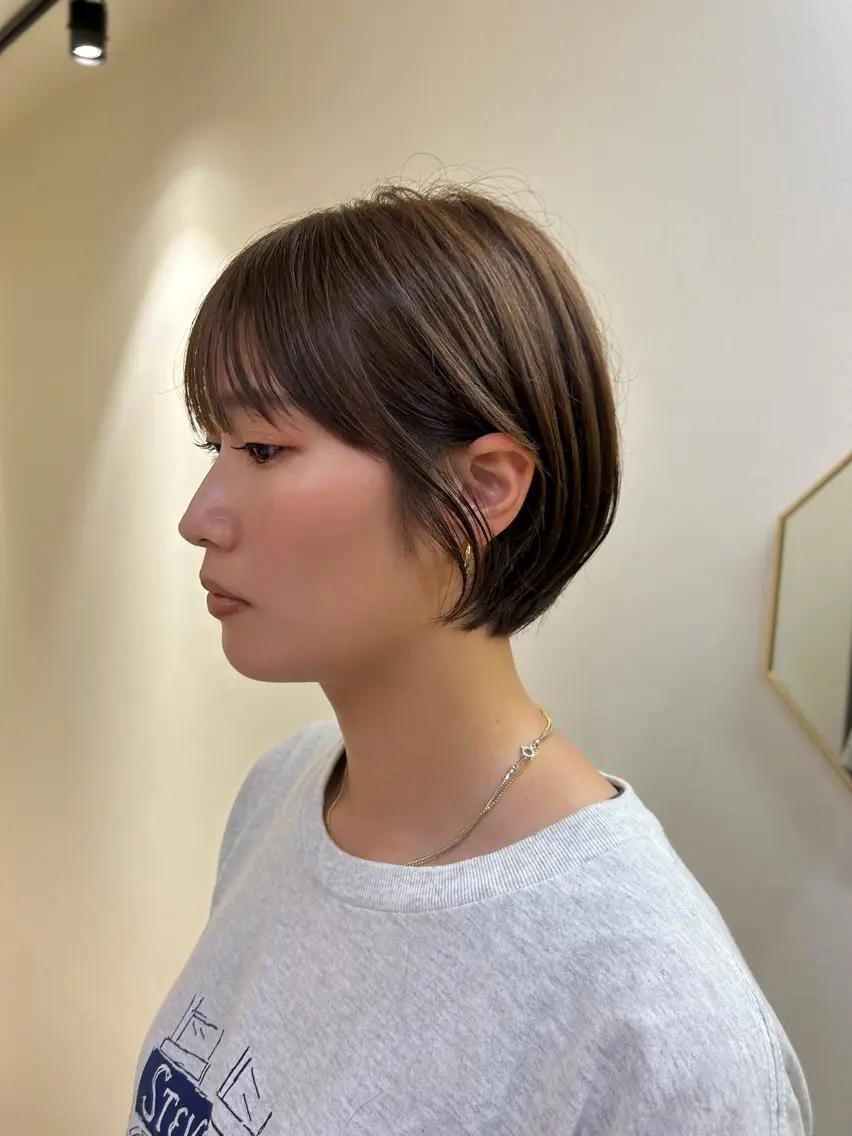 ショート カラー ショートボブ ボブ ショートヘア カット トリートメント hubhair レイヤー/透明感のヘアスタイル