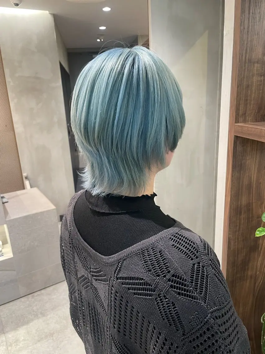 カラー カット ヘアカラー トリートメント ハイトーン/透明感 yuinaのヘアスタイル