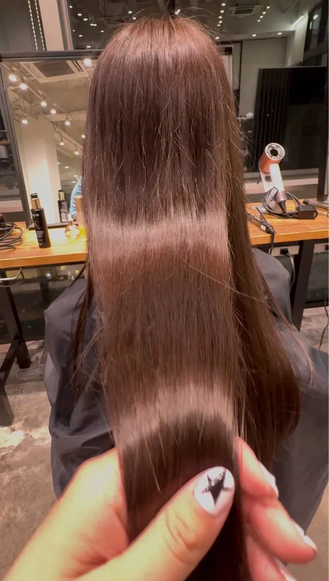 透明感暖色カラーの写真