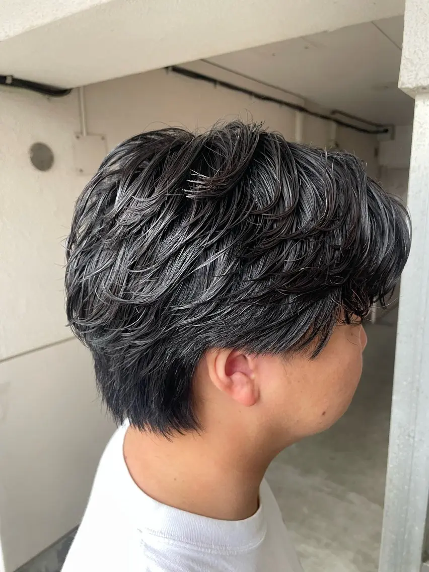 パーマ メンズ カット パーマ 工藤 洸のヘアスタイル