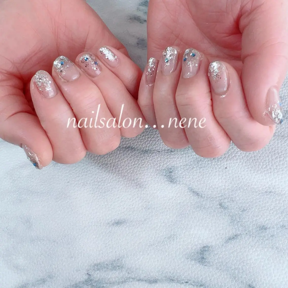 ネイル グラデーション ラメ(グリッター) ラメグラデーション nailsalon ...neneのネイルデザイン