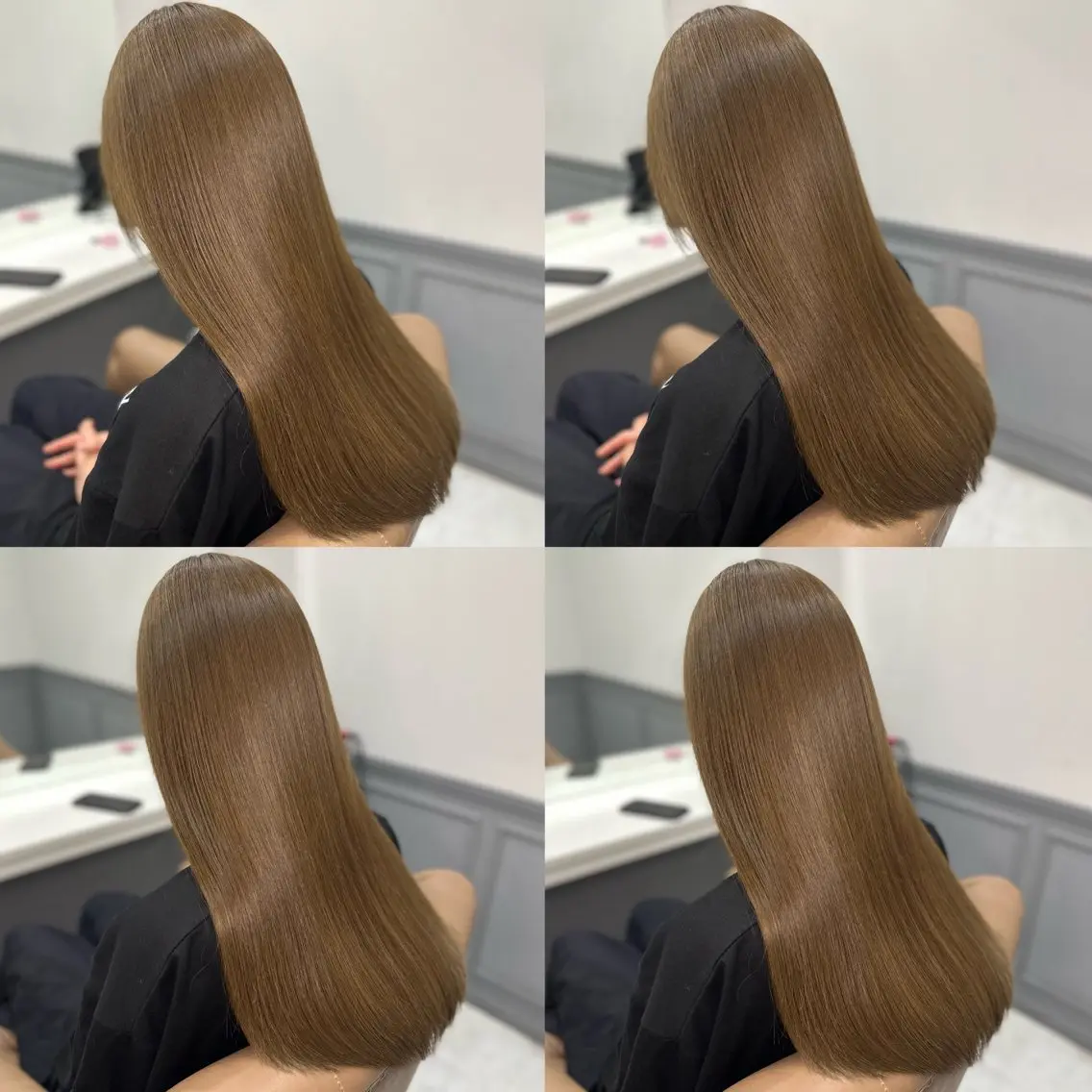 カット＋ケア縮毛矯正＋3ステップAujua＋超音波アイロンの写真