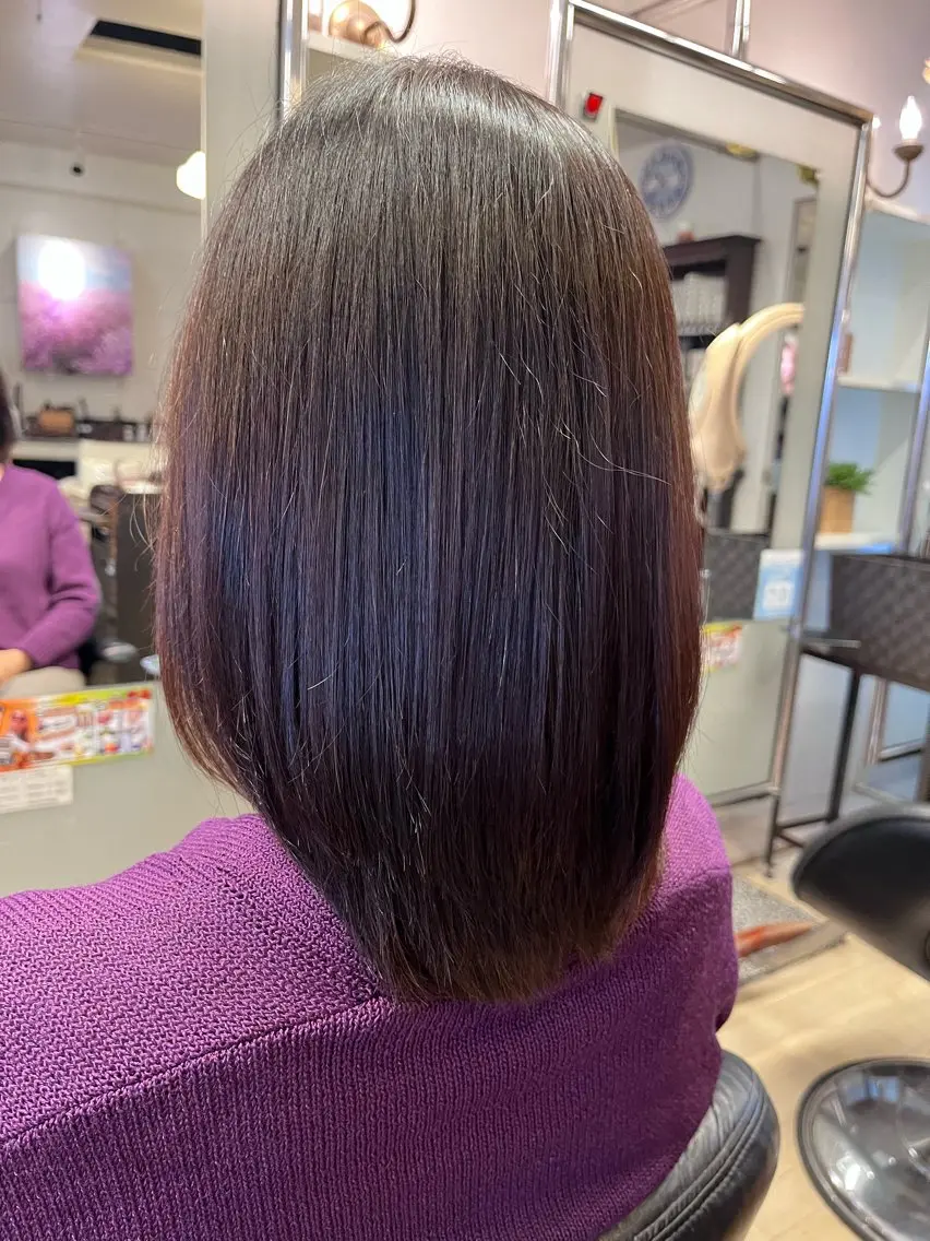 ミディアム カット トリートメント 矢崎 身江子のヘアスタイル