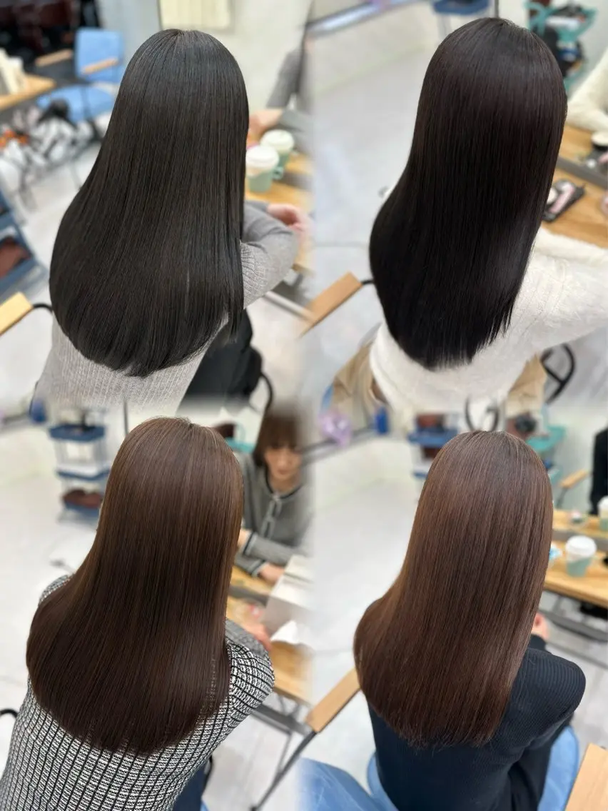 ロング 髪質改善🩵縮毛矯正 代々木/木下のヘアスタイル