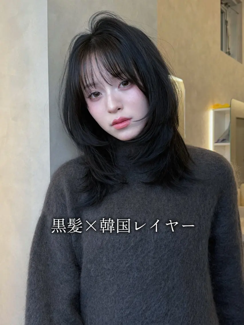 セミロング カット トリートメント 山中 欧輔のヘアスタイル
