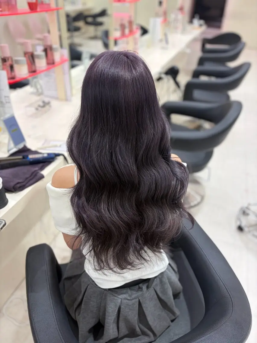 カラー ヘアカラー トリートメント ベージュ・ラベンダー カラー🎀りりのヘアスタイル