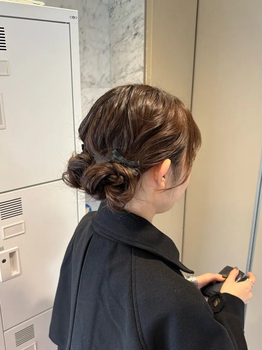 ヘアアレンジ 結婚式・ブライダル ヘアセット 🦋レイヤー職人 猪瀬玲奈🦋のヘアスタイル