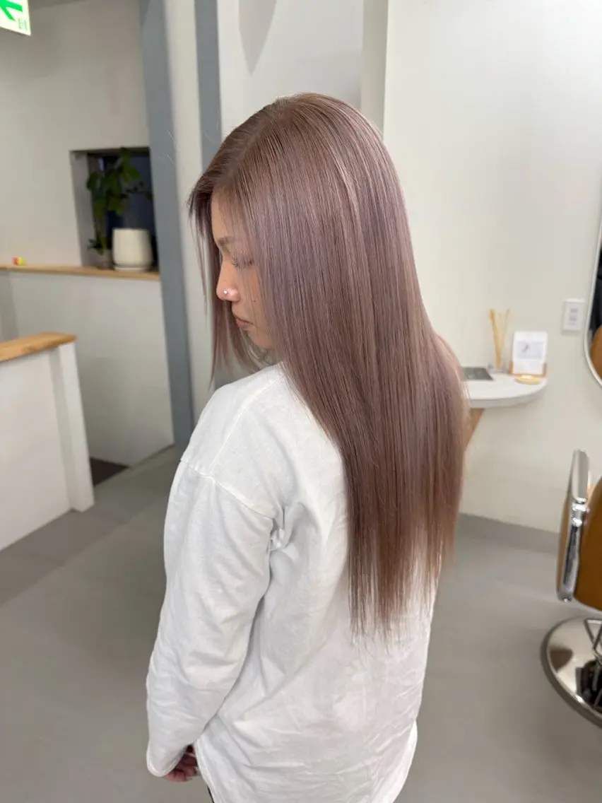 ロング カラー ヘアカラー 檜 果歩のヘアスタイル