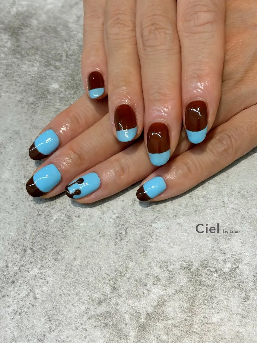 ネイル フレンチネイル ハンドネイル Cielbyluxe Handoのネイルデザイン