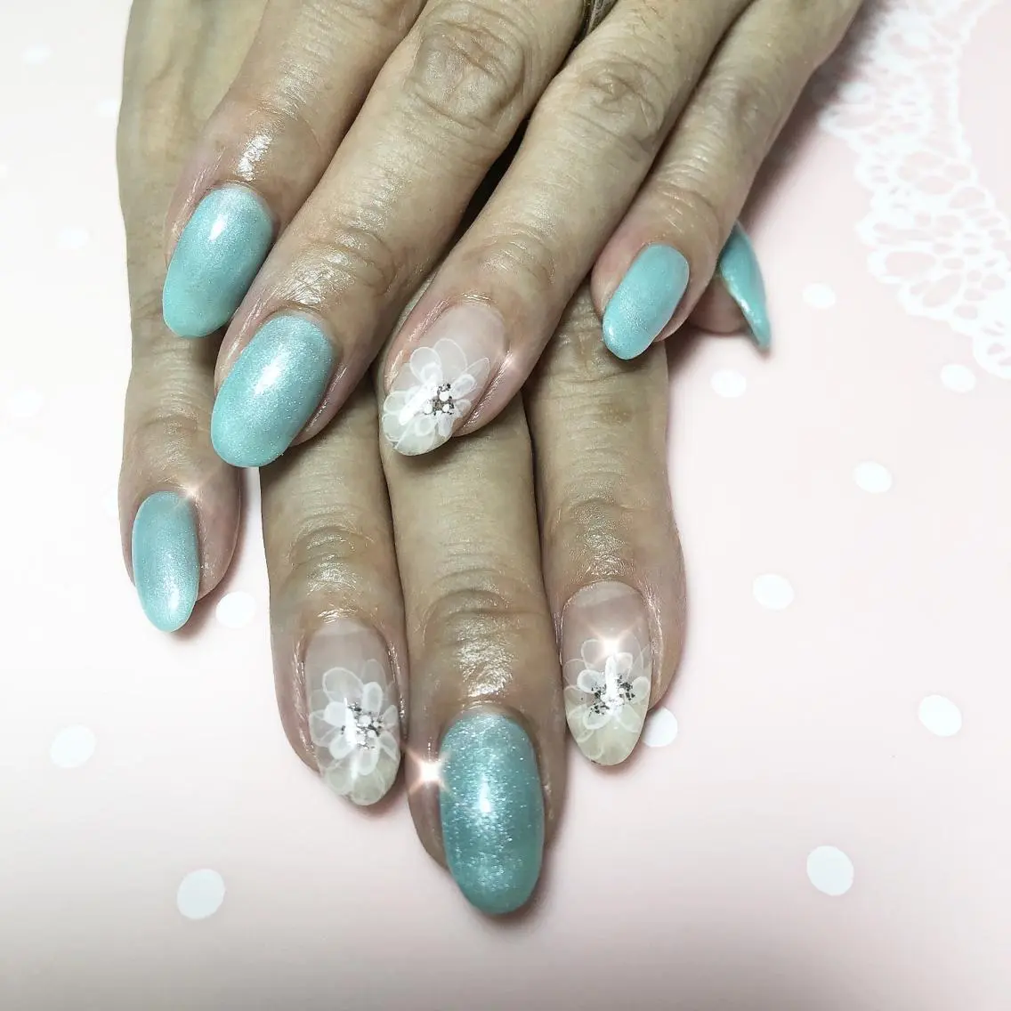 ネイル フラワーネイル ハンドネイル ネイルサロン Sweetのネイルデザイン