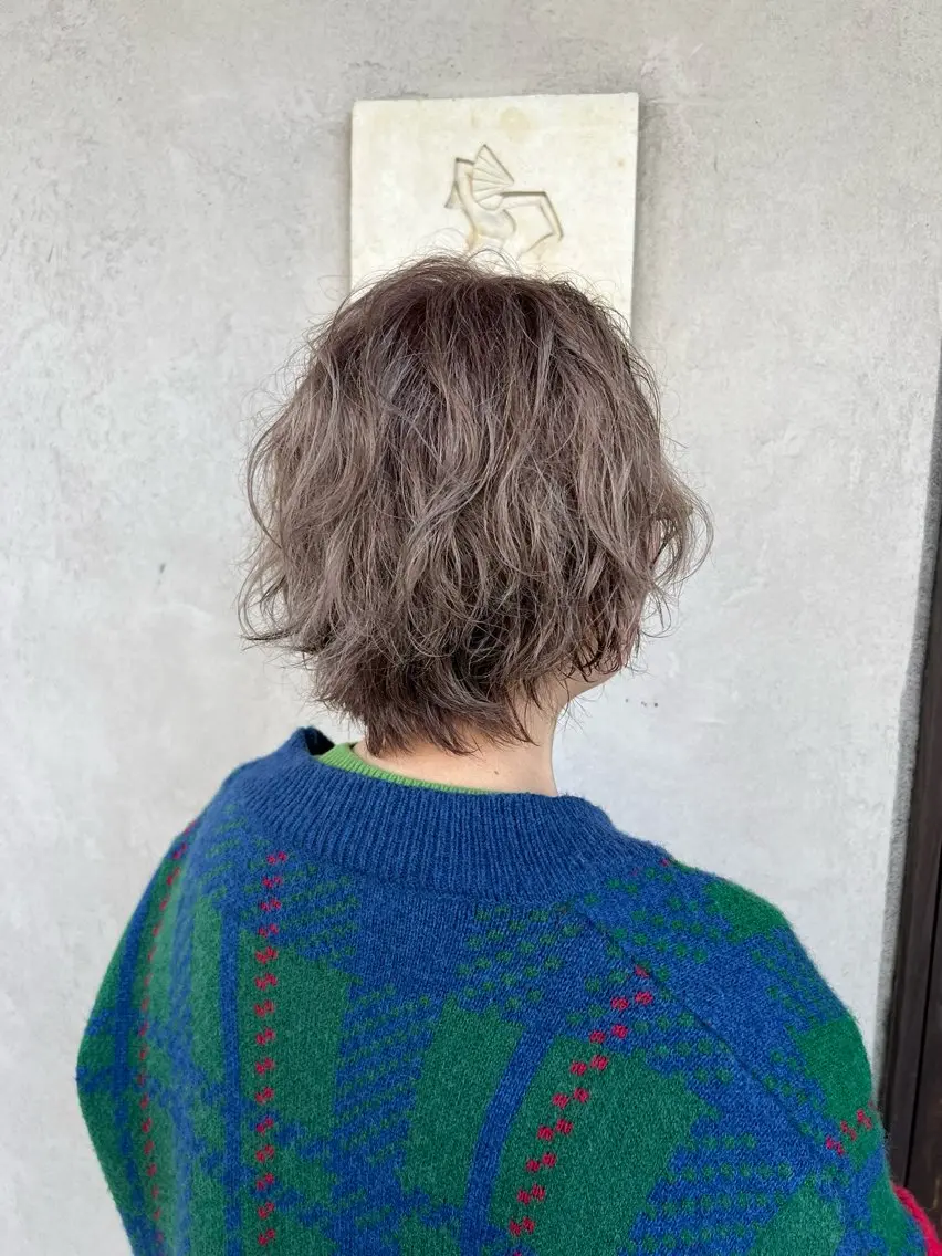 【ショート・ボブ限定】カット+ケアカラー+Tr ¥15,000 → ¥12,000の写真