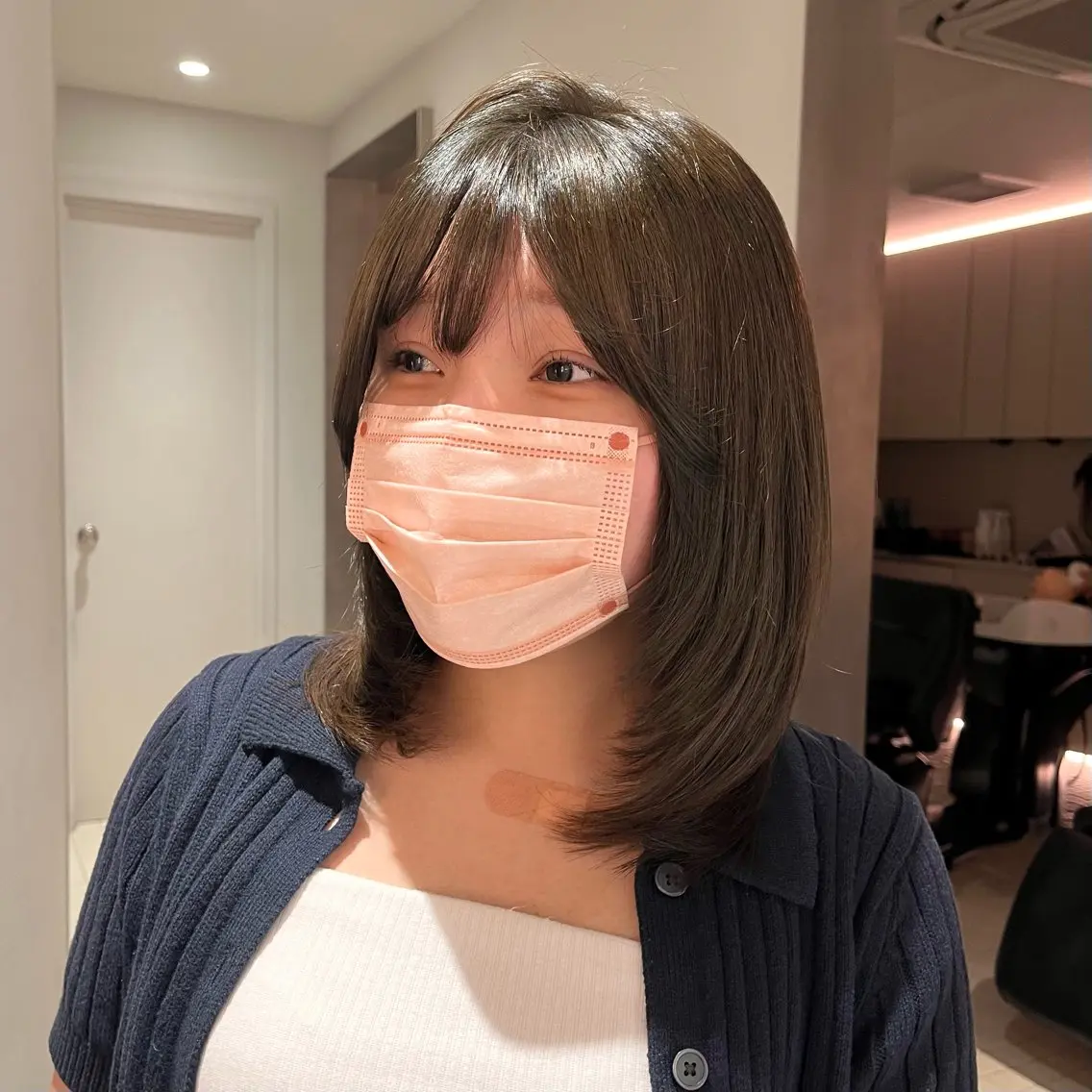 カラー ブリーチ 透明感カラー ダブルカラー ブリーチなしカラー オリーブカラー 翠蓮🪷 立川アシスタントのヘアスタイル