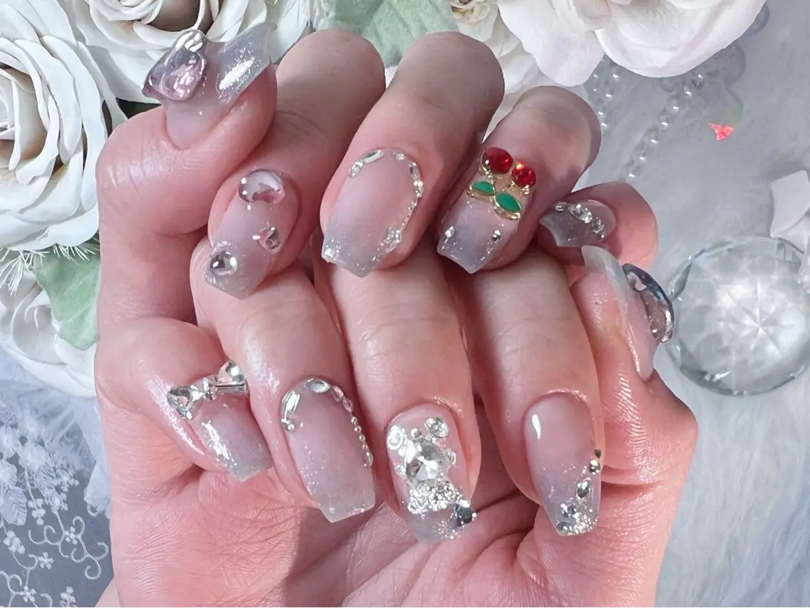 ネイル フレンチネイル マグネットネイル 持ち込み スカルプネイル 夏ネイル ハンドネイル Painty nailのネイルデザイン