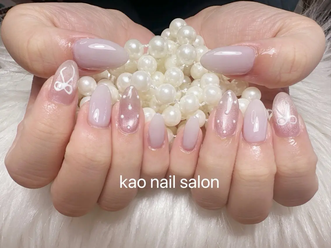 ネイル ハンドネイル kao nail マグネット/長さだしのネイルデザイン