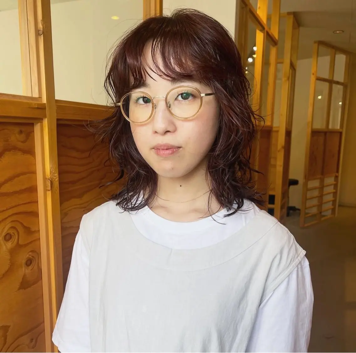ミディアム oma　袮次金 鈴香のヘアスタイル