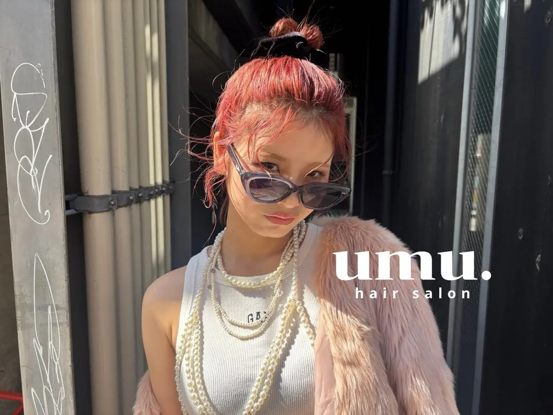 ミディアム カラー ヘアアレンジ ハッシュカット 韓国風ヘア レイヤーカット 🫧umu.🫧韓国 /レイヤー/ハッシュのヘアスタイル