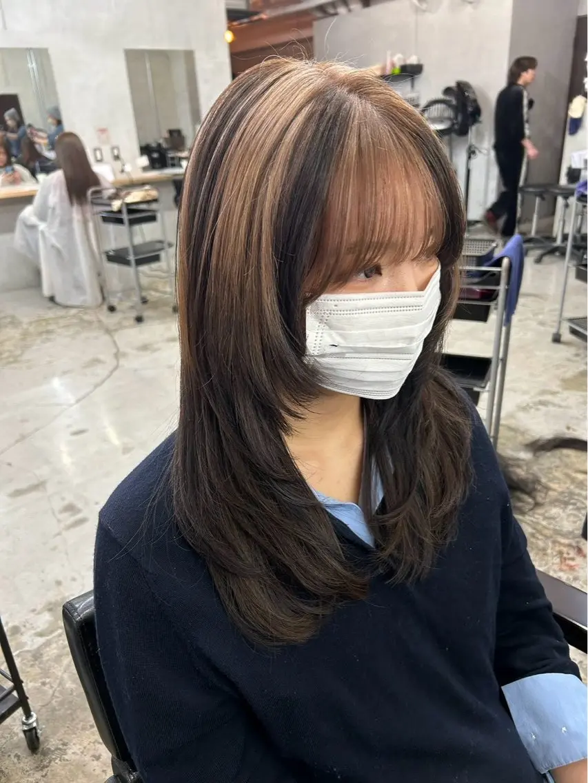ロング カラー beleef manakaのヘアスタイル