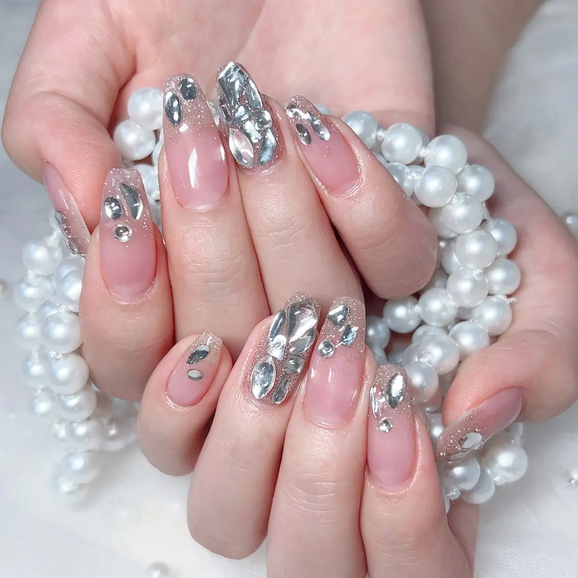 ネイル ハンドネイル M 🌷Nail 長さだし専門店のネイルデザイン