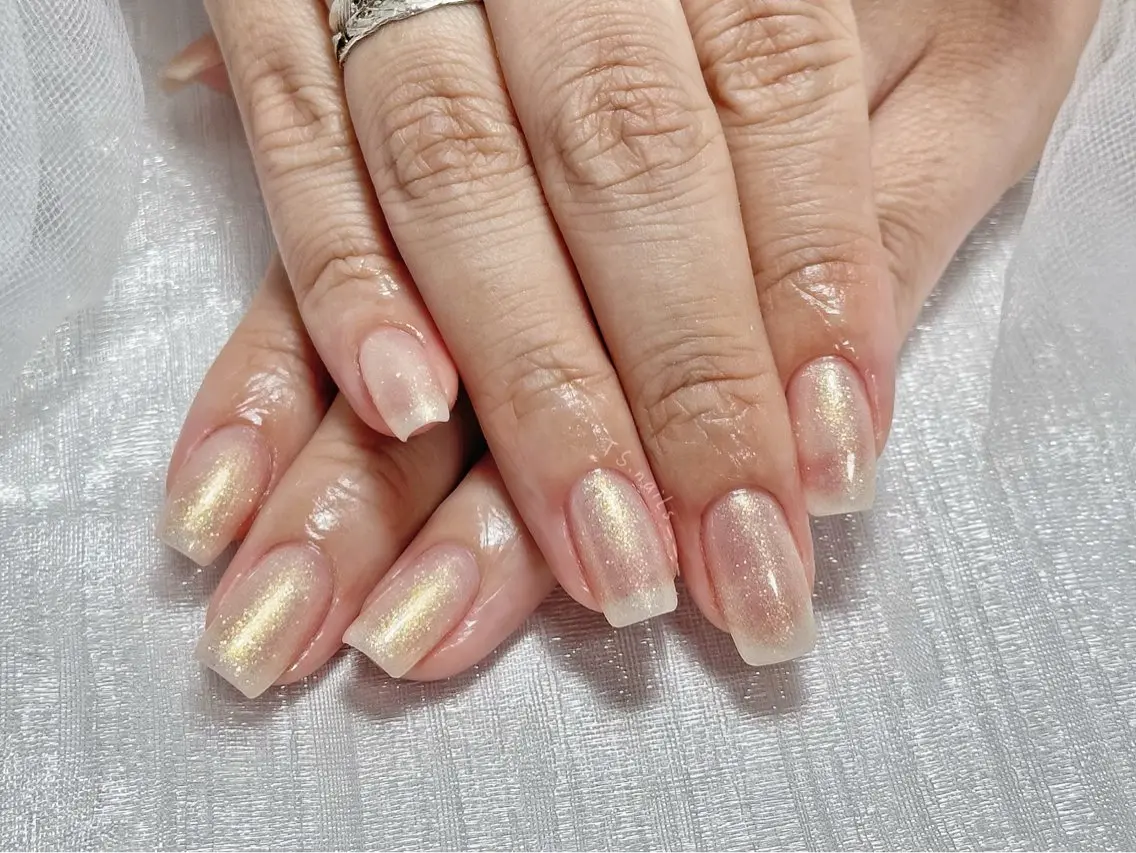 ネイル キラキラネイル マグネットネイル 持ち込み シンプルネイル ハンドネイル ハンドケア TS. nails___のネイルデザイン