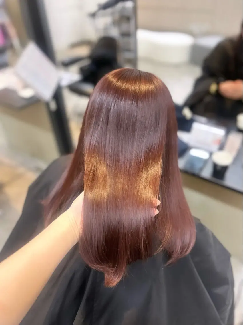 カラー ヘアカラー 透明感カラー୨୧ 松山理桜🩰˖ ࣪⊹のヘアスタイル