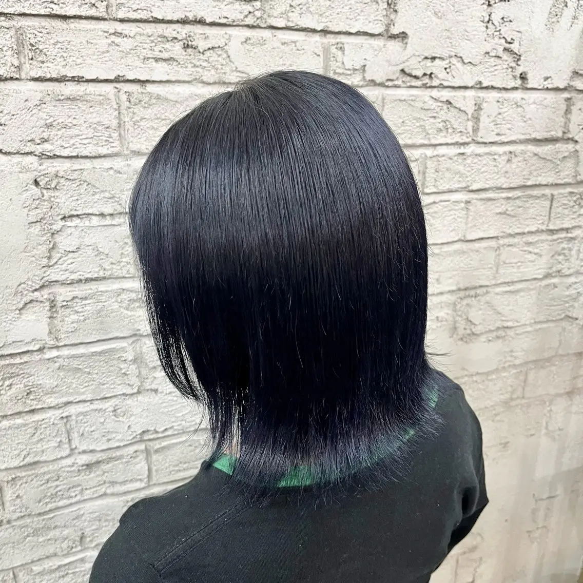 ショート 切りっぱなしボブ ボブ 艶髪ブリーチカラー 💗manaka💗のヘアスタイル