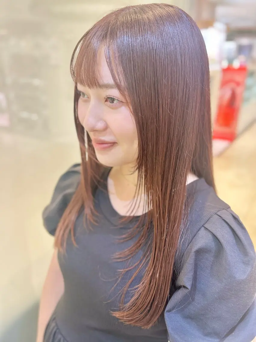 ロング カラー カット ヘアカラー トリートメント 縮毛矯正/髪質改善/ 艶髪ササキナツミのヘアスタイル