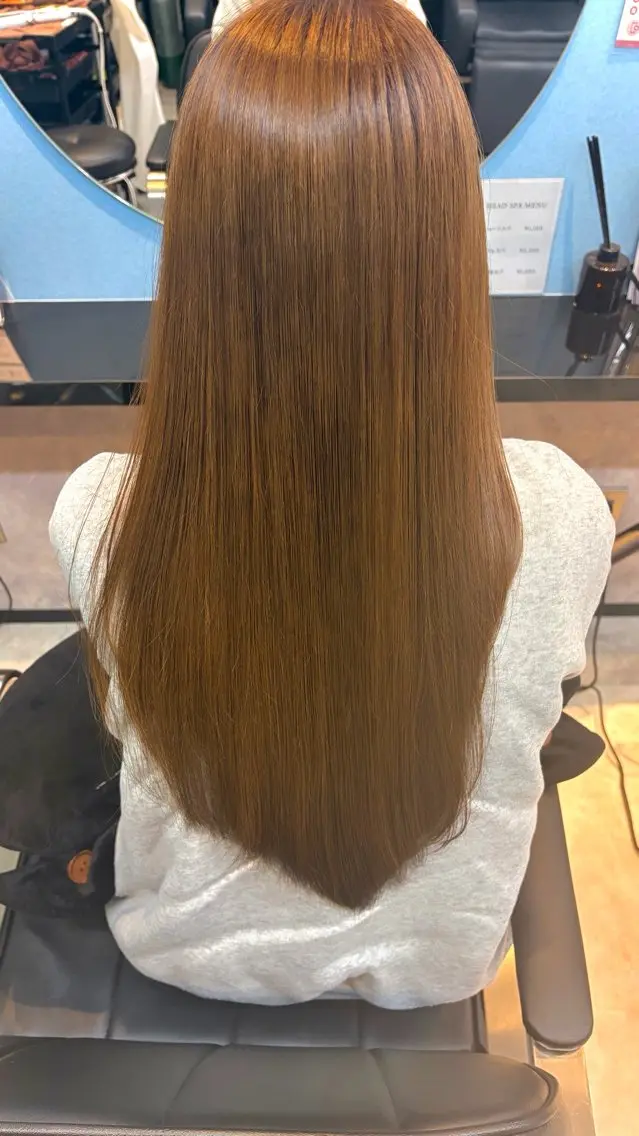 ロング カラー ヘアカラー トリートメント カラーモデル募集✨ IbukIのヘアスタイル