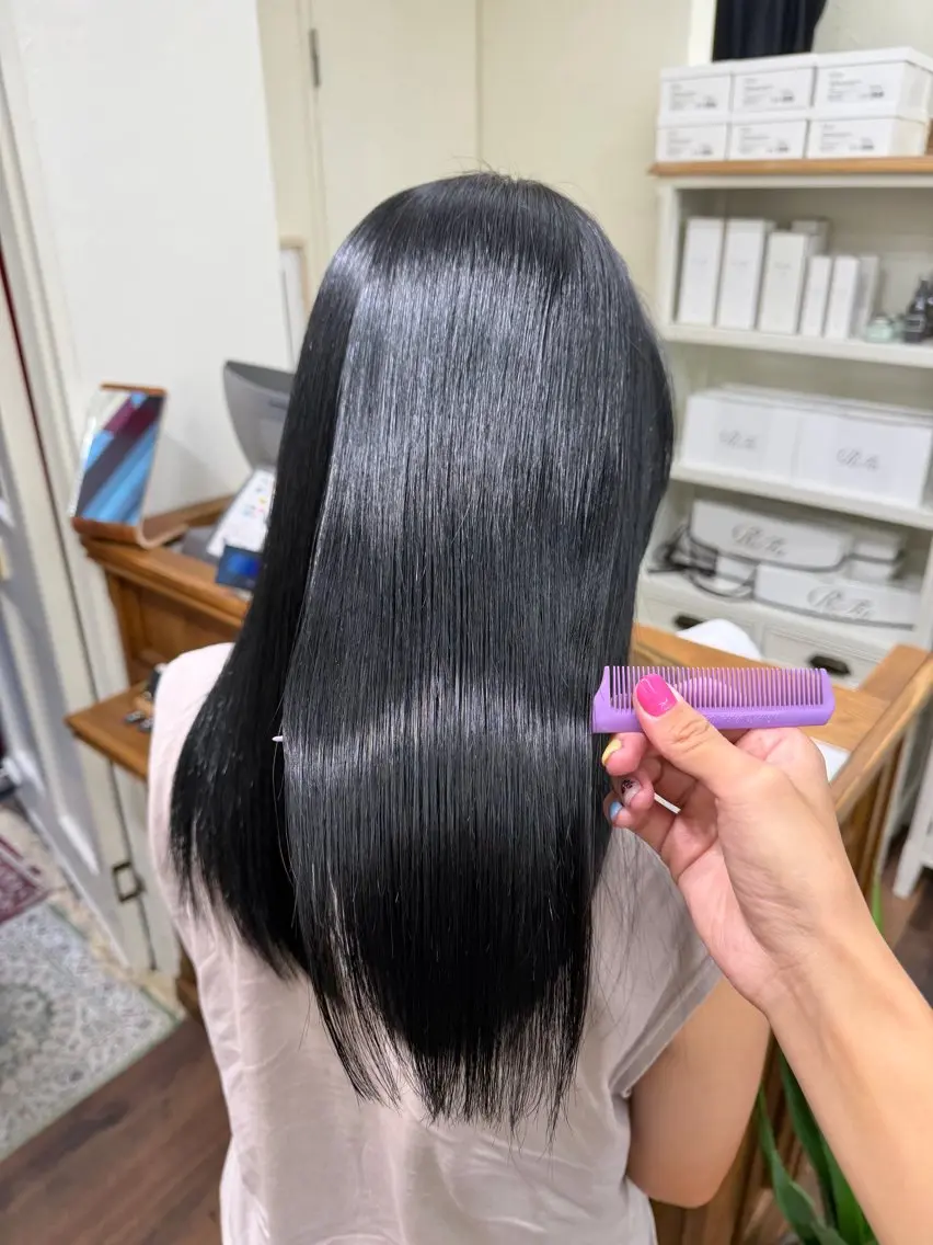 セミロング カラー 透明感カラー カット ヘアカラー 艶髪✨透明感 カラー/渋谷💐梓真のヘアスタイル