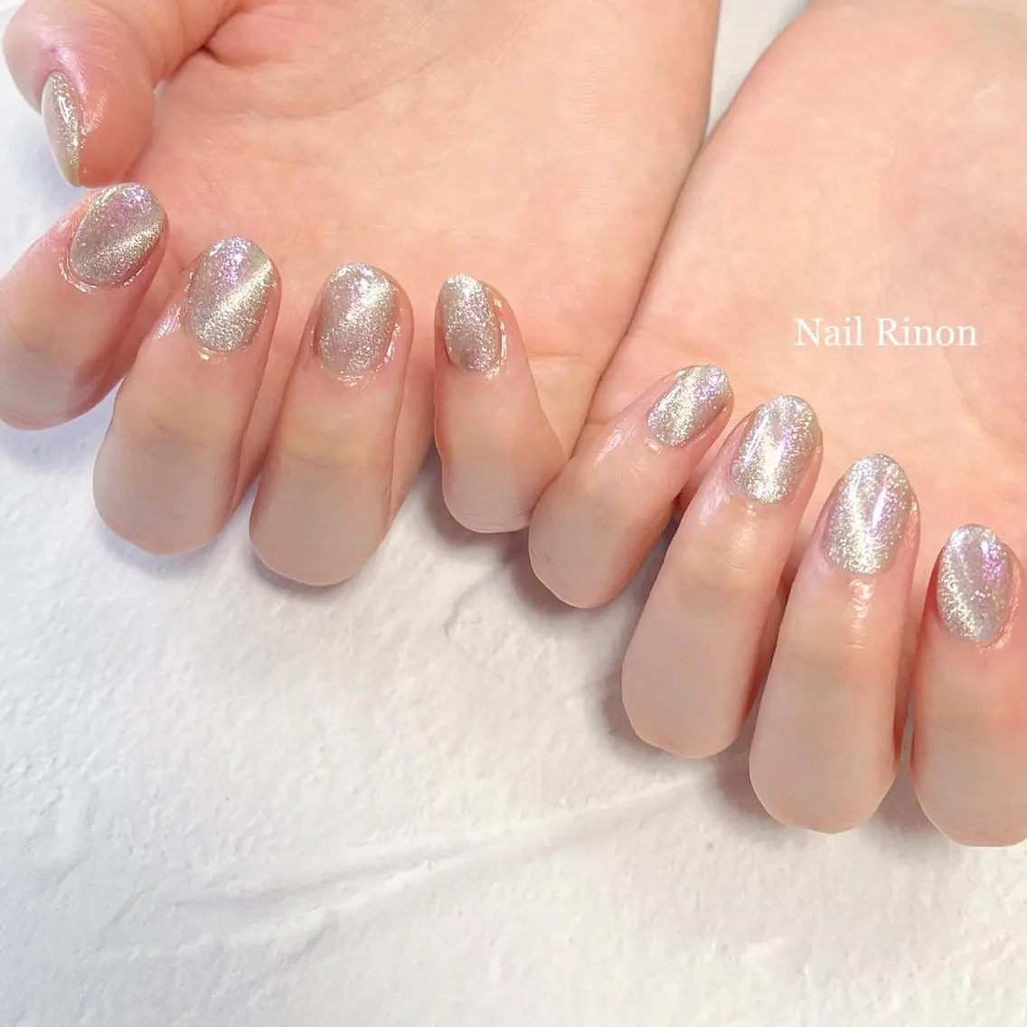 ネイル キラキラネイル ラメ(グリッター) マグネットネイル ハンドネイル Nail Rinonのネイルデザイン
