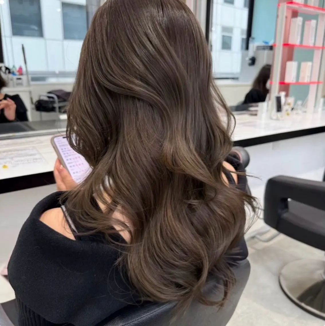 セミロング カラー ⋆✮⋆.透明感カラー sana🧚‍♂️のヘアスタイル