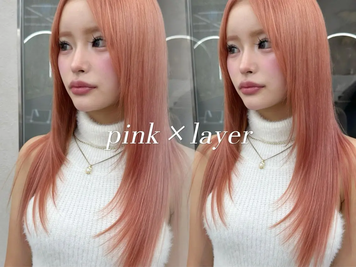 セミロング 顔周りカット 髪質改善 韓国風ヘア レイヤーカット カット ヘアカラー トリートメント Lond  mare 🦋ayana🦋のヘアスタイル